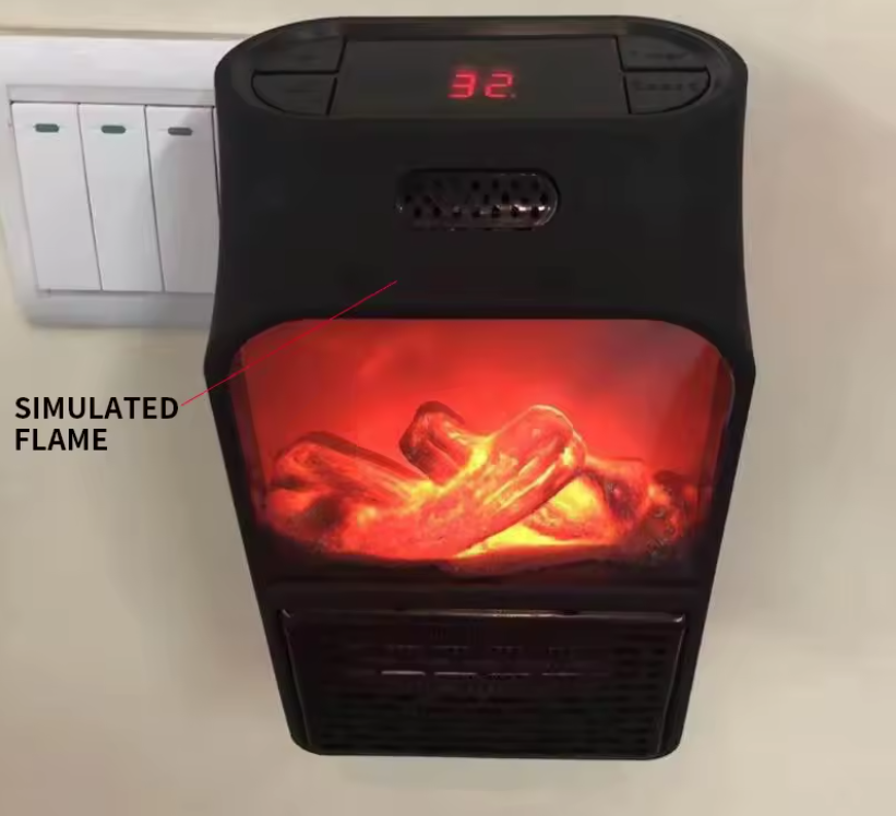 Calefactor Eléctrico Portátil Enchufable 1000W 110-220V