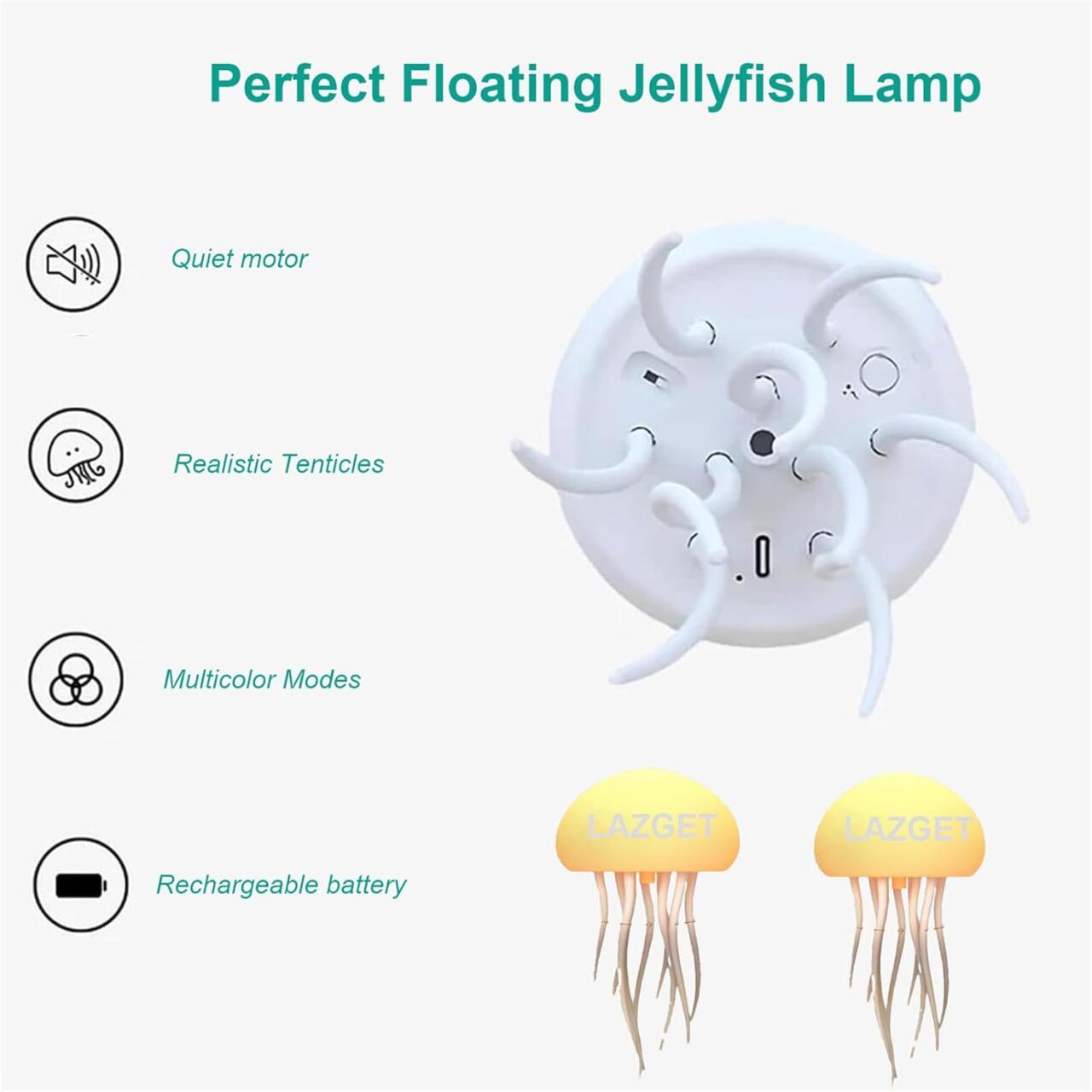 Lámpara Flotante de Medusa – Iluminación LED RGB