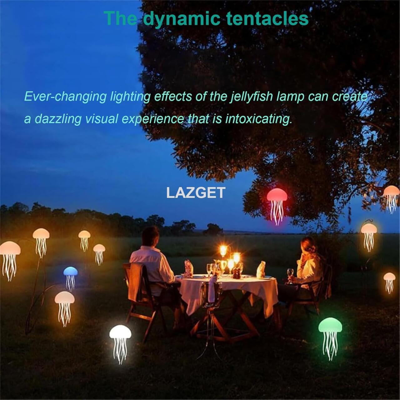 Lámpara Flotante de Medusa – Iluminación LED RGB