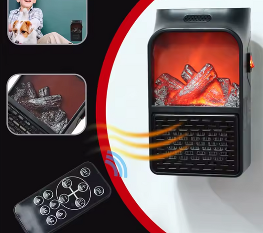 Calefactor Eléctrico Portátil Enchufable 1000W 110-220V